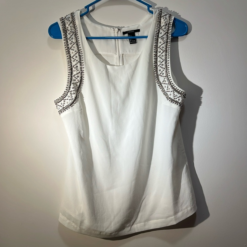 Forever 21 White Blouse